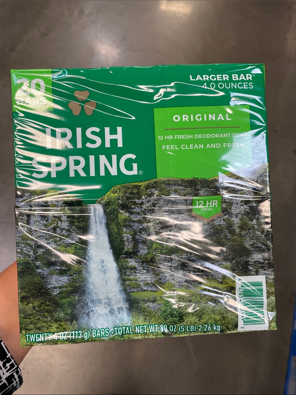Irish Spring Original Body Soap Value 20 Pack 12HR Large Bar